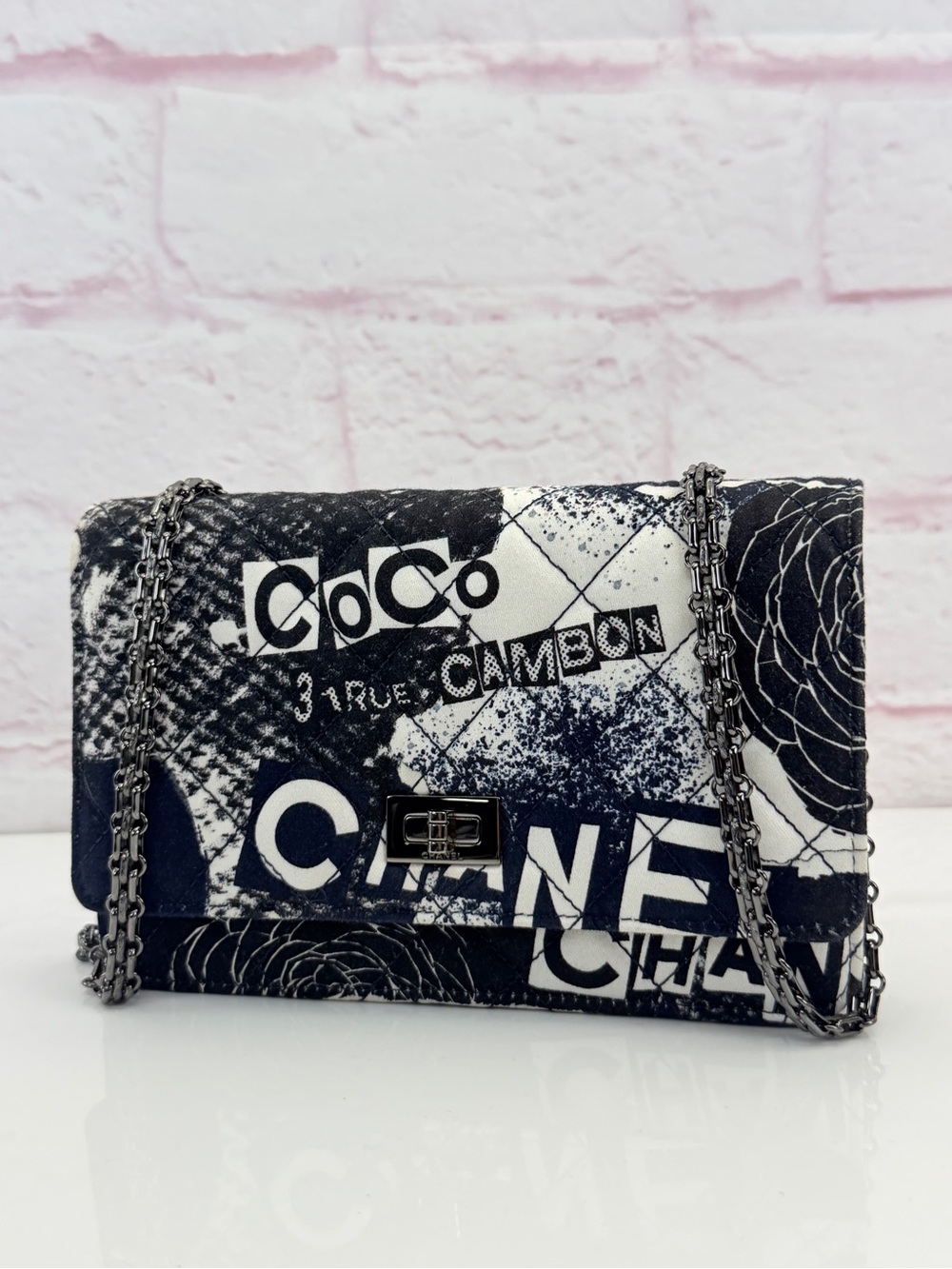 CHANEL Coco 31 Rue Cambon Graphic Quilted Crossbody WOC Bag